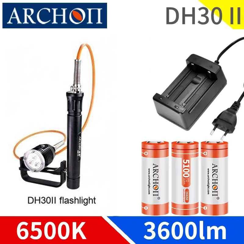 Underwater Flashlight - Archon Dh30 Ii Diving Spot Light