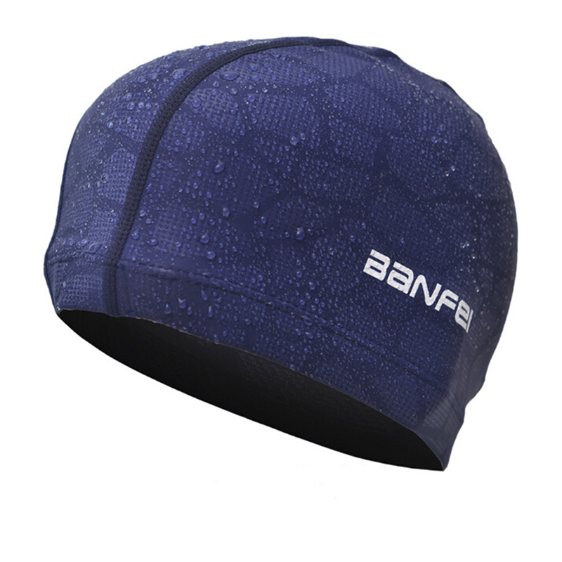 Aquatic Sports Cap - Fabric Swimming Cap Men Women Waterproof