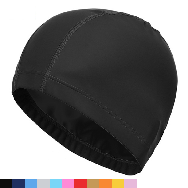 Aquatic Sports Cap - PU Fabric Swimming Cap Men Women