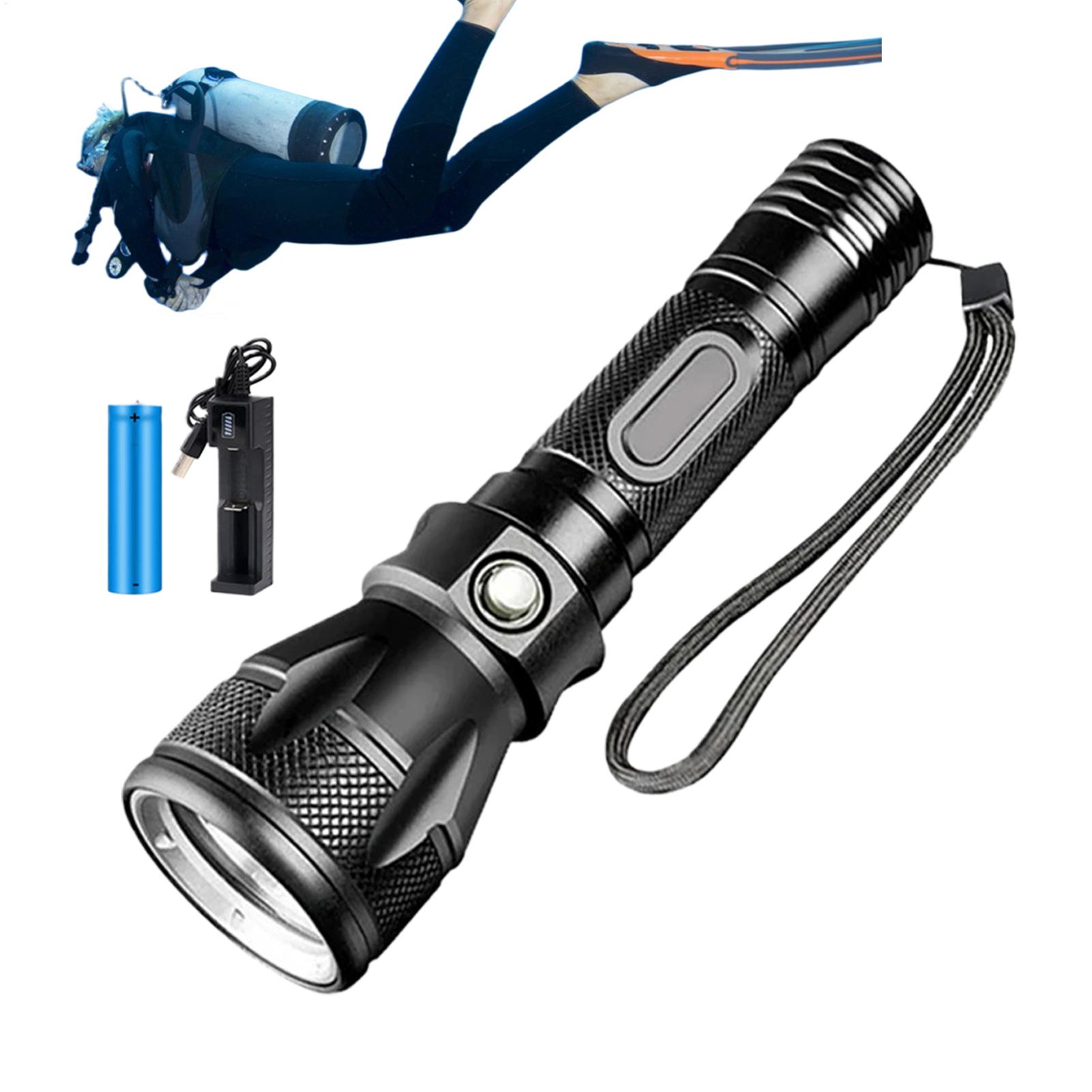 3-Mode Powerful Rechargeable W - đánh giá và giá Underwater Flashlight
