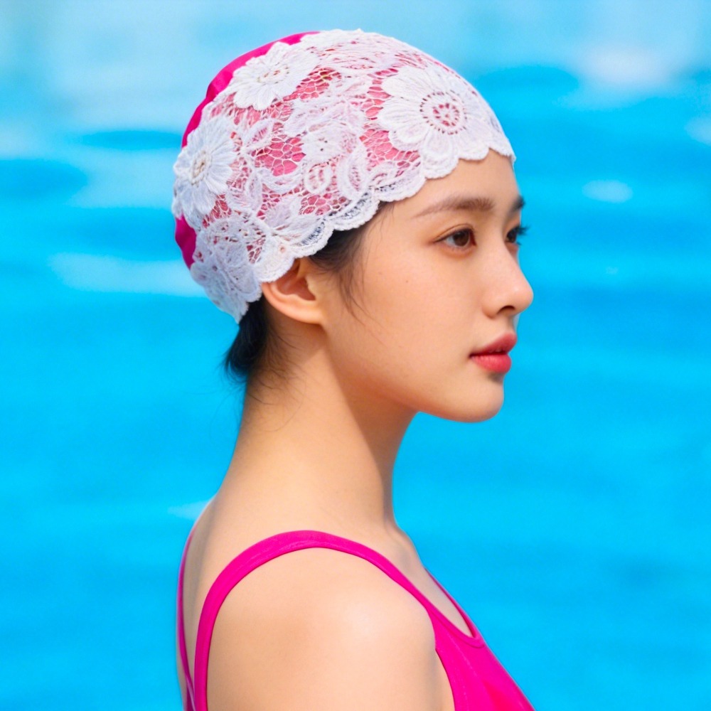 Fashion Protect Ears Lace Swim - đánh giá và giá Aquatic Sports Cap