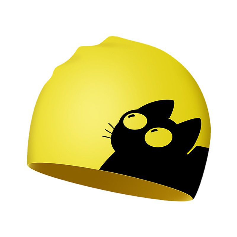 Cute Cat Swimming Cap For Long - đánh giá và giá Aquatic Sports Cap