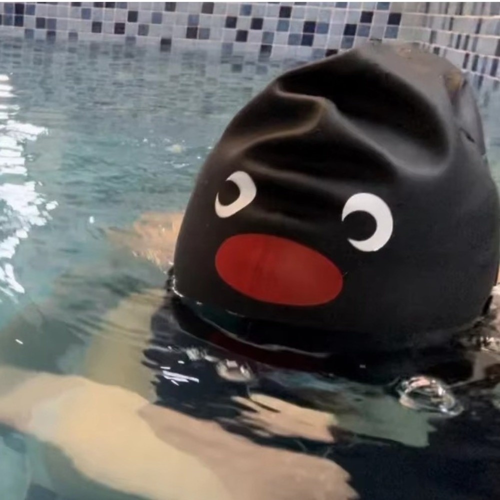 Cute Cartoon Elastic Penguin S - đánh giá và giá Aquatic Sports Cap